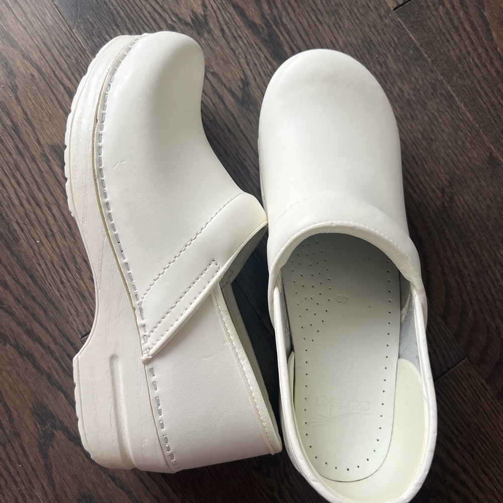 Dansko White Professional Clogs